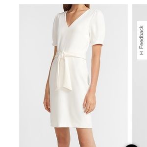NWT Express V-Neck Tie Waist Sheath Dress